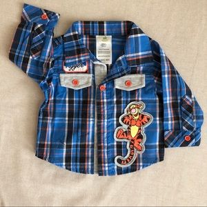 Disney Tigger button down shirt